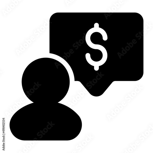 negotiating glyph icon