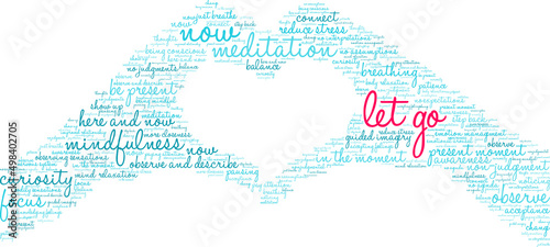 Let Go Word Cloud on a white background.  © arloo