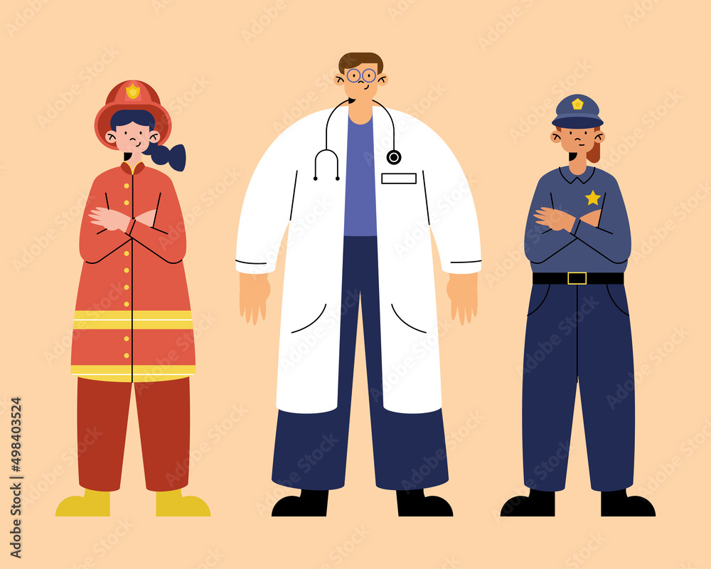 people characters professions