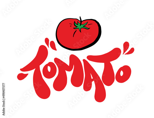 Tomato illustrations - Hand drawn food ingredients, Tomato - vector