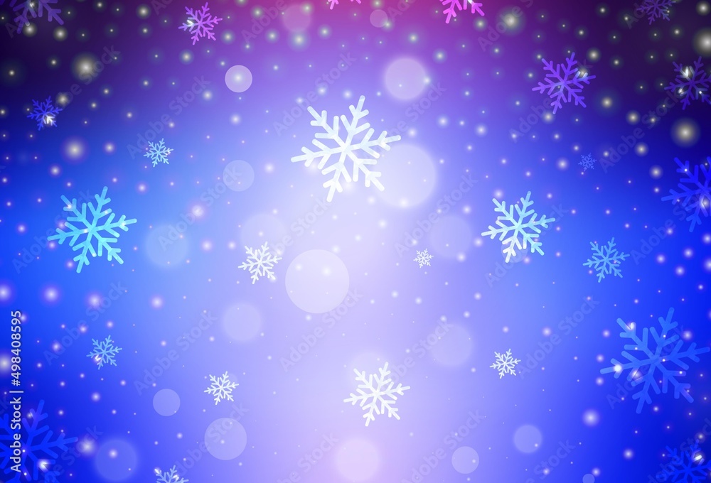 Dark Pink, Blue vector template in carnival style.
