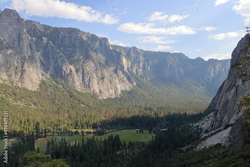Yosemite Valley and the cliffs of Tenaya Canyon, Yosemite National Park, California