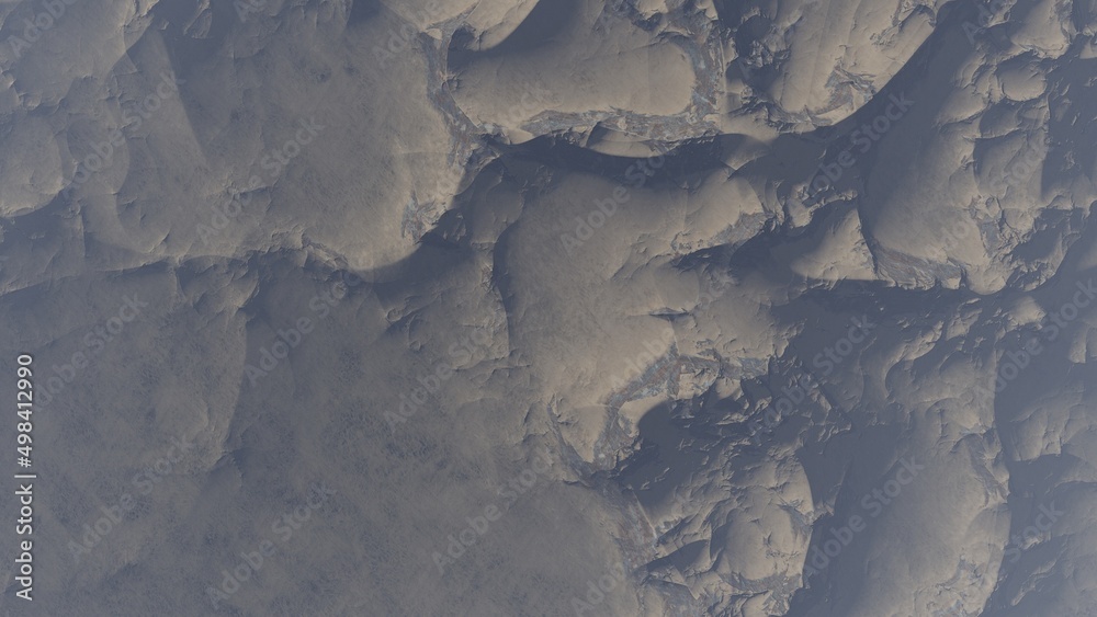 Fototapeta premium abstract cosmic texture, beautiful alien planet in far space, detailed planet surface, abstract aerial view, abstract texture, science fiction, cosmic landscape