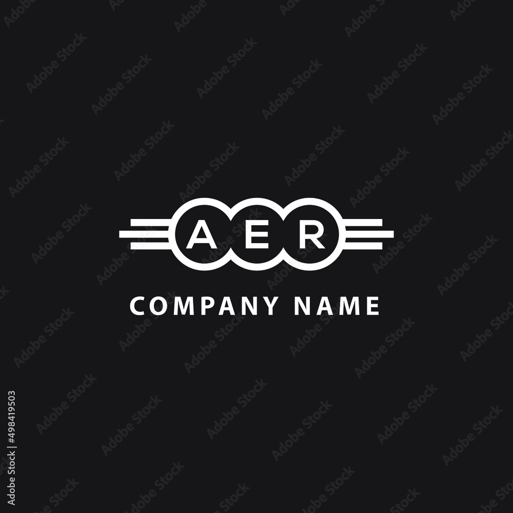 AER letter logo design on black background. AER creative initials letter logo concept. AER letter design. AER letter logo design on black background. AER creative initials letter logo concept. AER letter design.