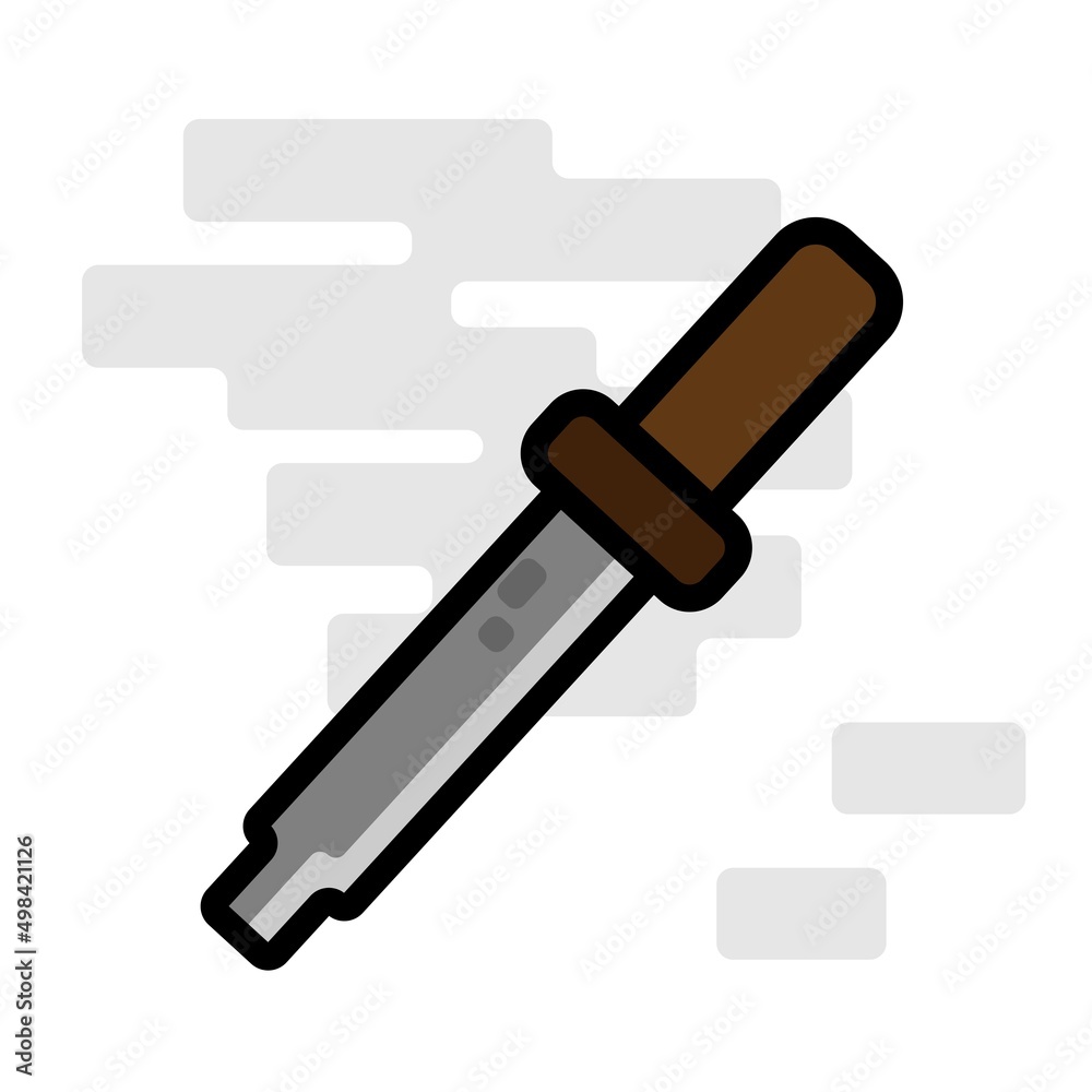 Square Sharp Knife Weapon Flat Design Cartoon for Shirt, Poster, Gift Card, Cover or Logo Square Sharp Knife Weapon Flat Design Cartoon for Shirt, Poster, Gift Card, Cover or Logo