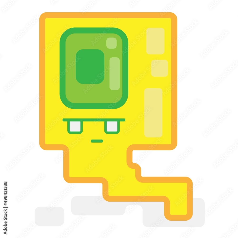 Cute Square Halloween Cyclops Monster Ghost Flat Design Cartoon for Shirt, Poster, Gift Card, Cover or Logo Cute Square Halloween Cyclops Monster Ghost Flat Design Cartoon for Shirt, Poster, Gift Card, Cover or Logo