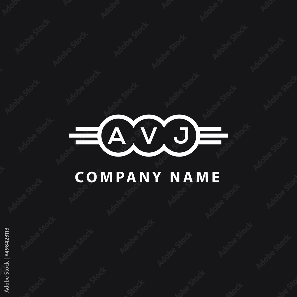AVJ letter logo design on black background. AVJ creative initials letter logo concept. AVJ letter design. AVJ letter logo design on black background. AVJ creative initials letter logo concept. AVJ letter design.