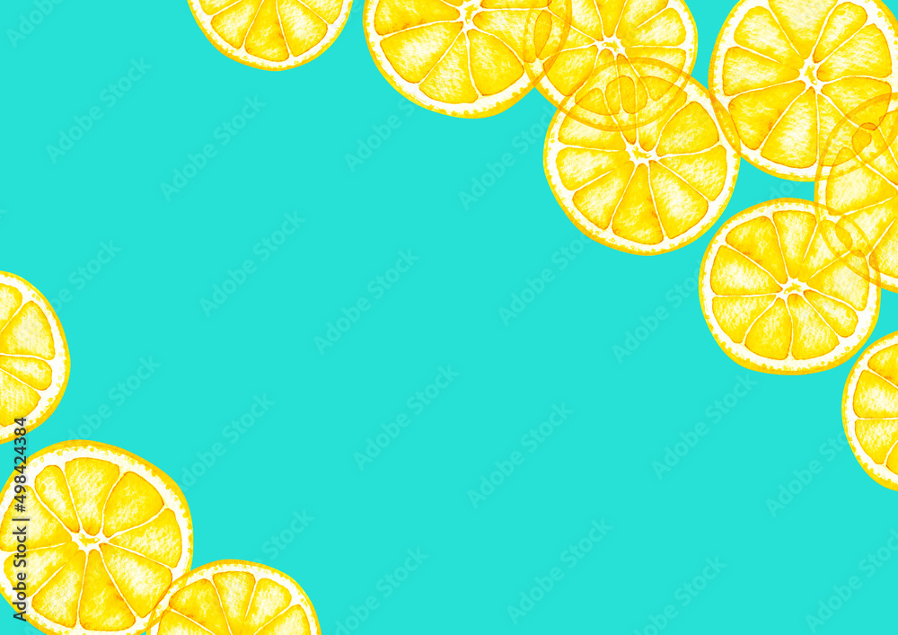 柑橘 レモン 背景 フレーム 水彩 イラスト Stock Illustration Adobe Stock 柑橘 レモン 背景 フレーム 水彩 イラスト Stock Illustration Adobe Stock