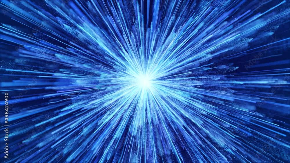 Blue particle streaks bloom is a spectacular motion, blue particle light stripes continue to grow. Beautiful and elegant particle beam blooms, fantasy particles, stage performance party background. Blue particle streaks bloom is a spectacular motion, blue particle light stripes continue to grow. Beautiful and elegant particle beam blooms, fantasy particles, stage performance party background.