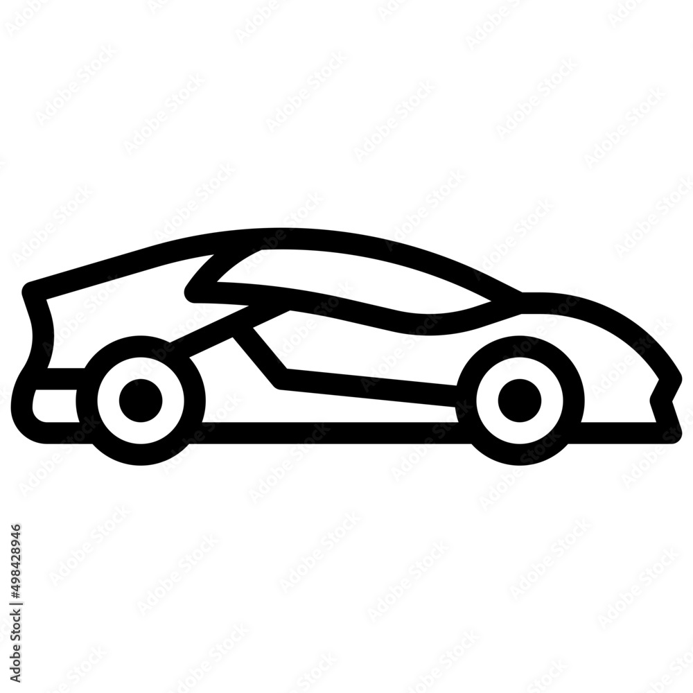 SUPERCAR line icon SUPERCAR line icon