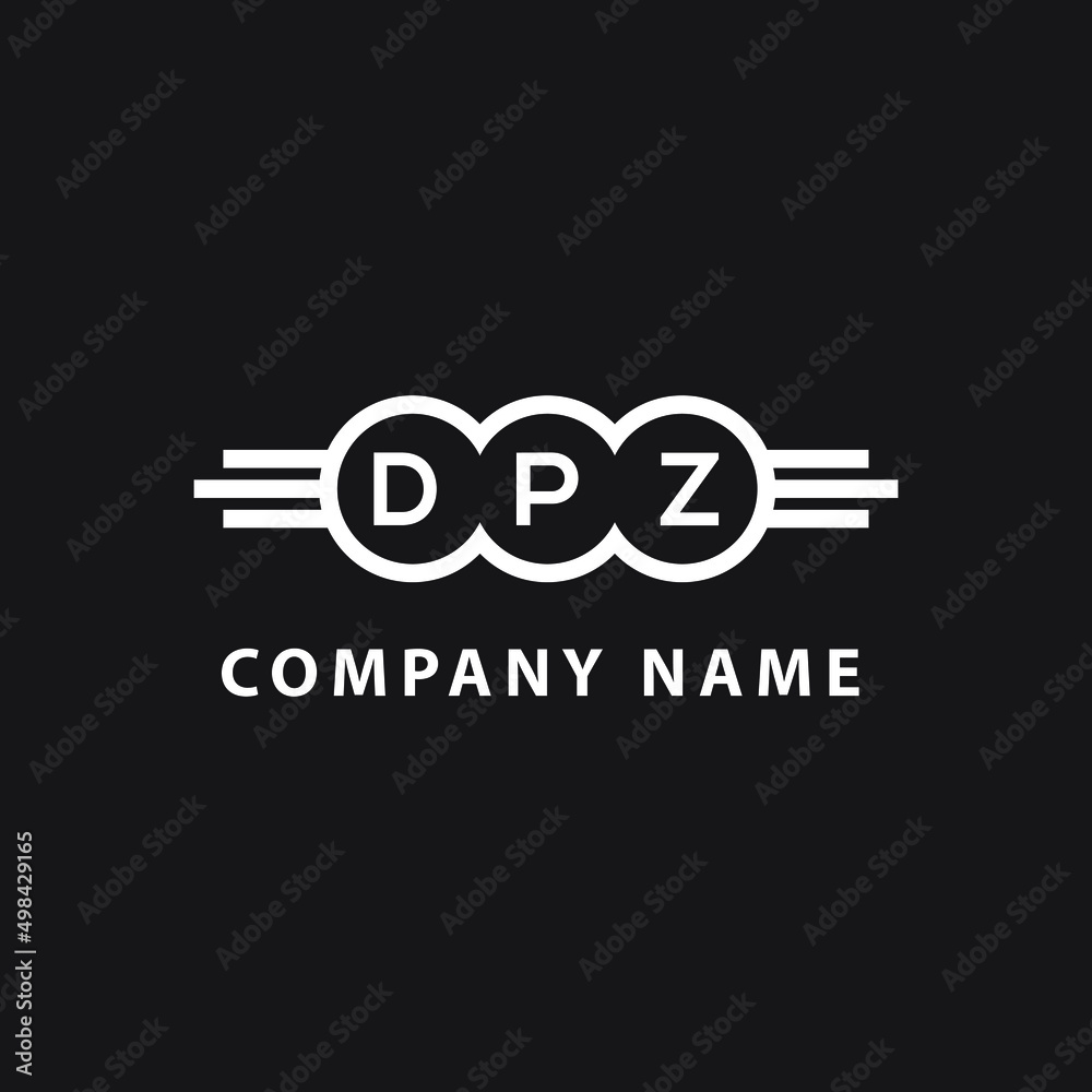 DPZ letter logo design on black background. DPZ creative circle letter logo concept. DPZ letter design. DPZ letter logo design on black background. DPZ creative circle letter logo concept. DPZ letter design.