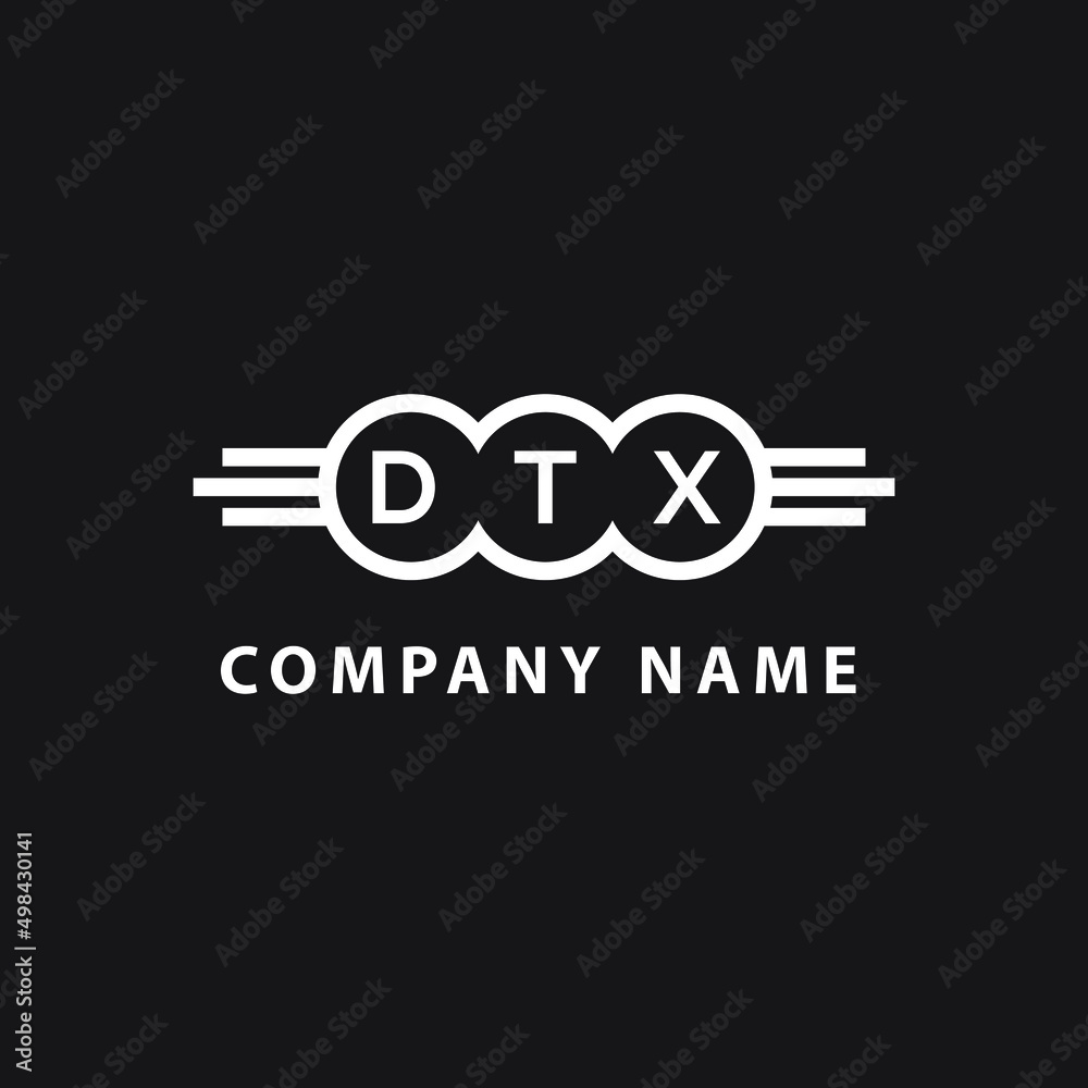 DTX letter logo design on black background. DTX  creative initials letter logo concept. DTX letter design.