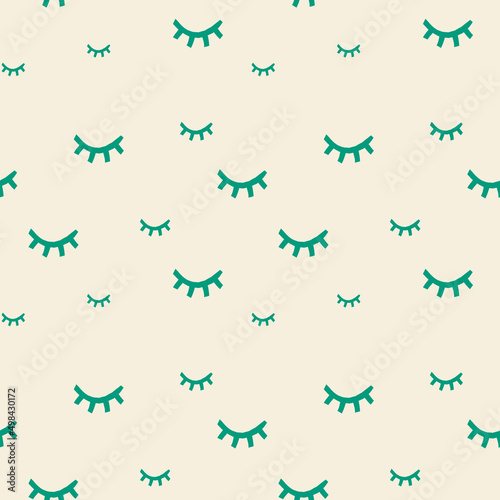 Abstract aesthetic seamless pattern. Simple creative shape