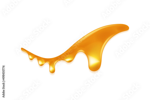 Dripping honey like design element photo