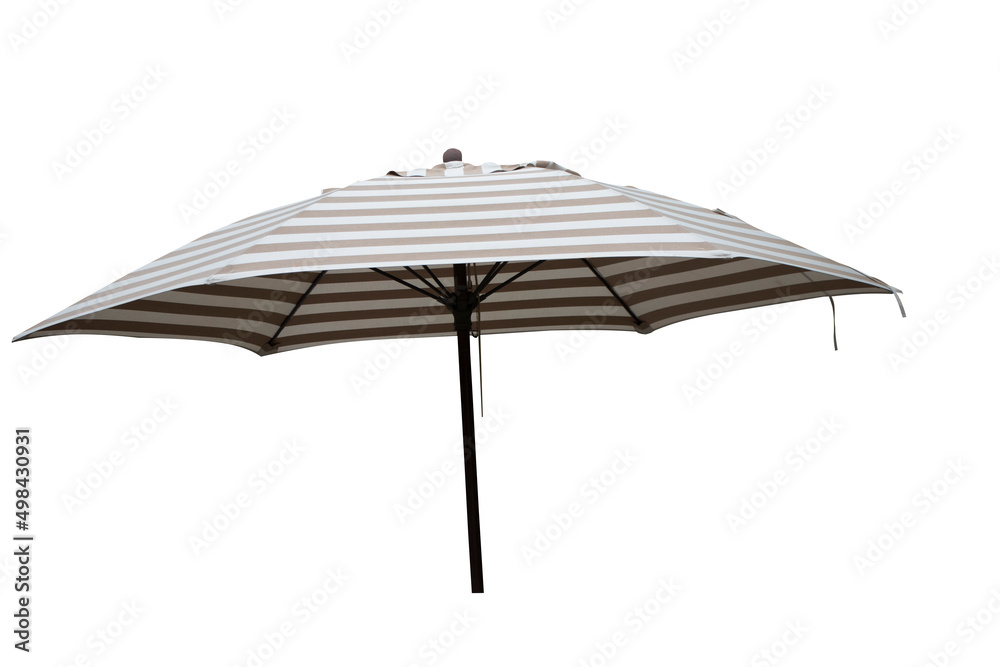 Big umbrella modern style for relaxing on isolated background Big umbrella modern style for relaxing on isolated background