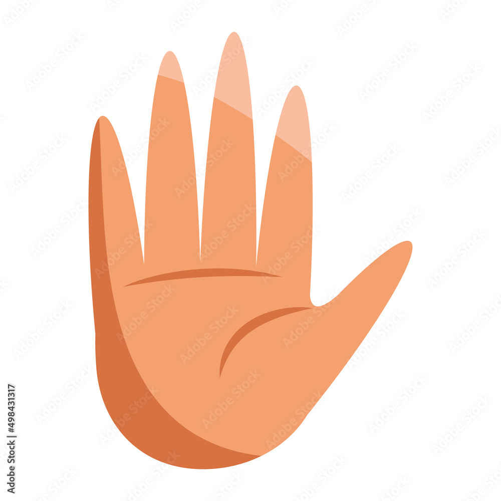 Obraz premium hand human stoping