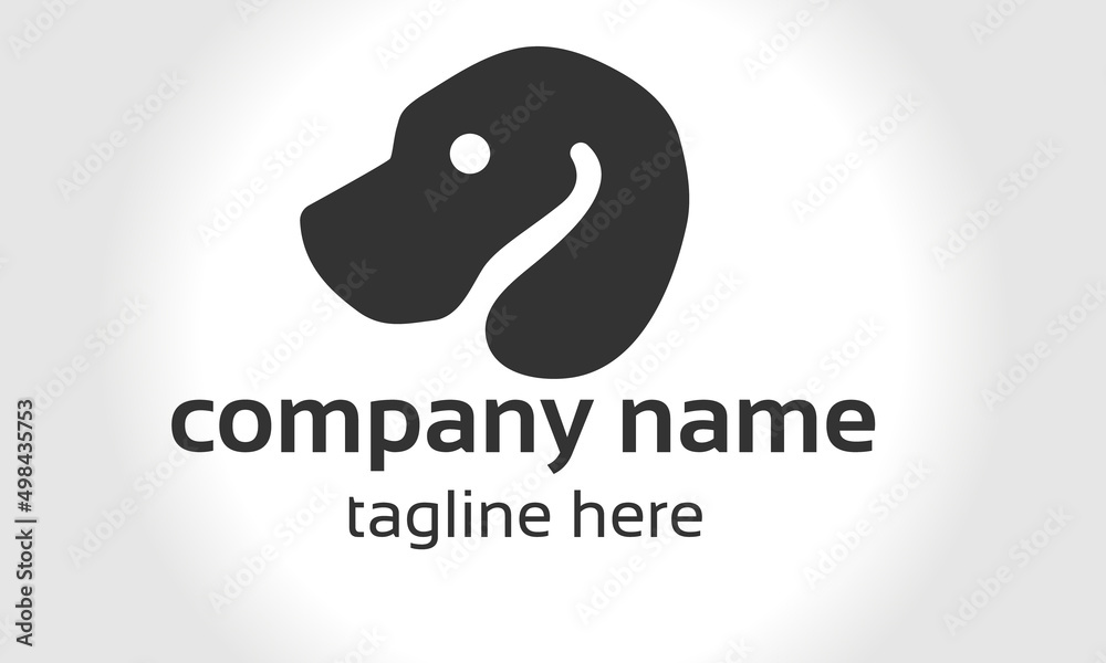dog logo clothing brand name.dog logo design vector format. Set dog