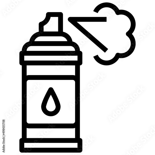 SPRAY PAINT line icon