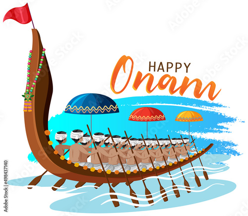 Onam Hindu harvest festival poster