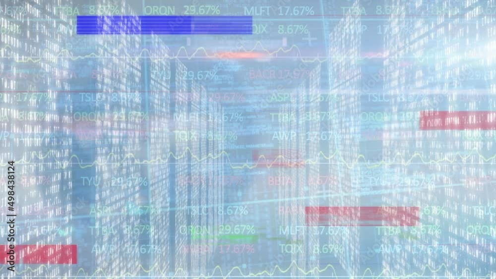 Animation of interference and stock market over columns with binary coding Animation of interference and stock market over columns with binary coding