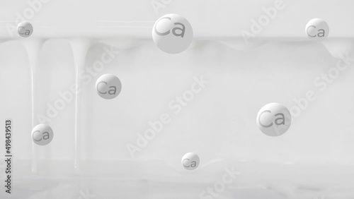 Wallpaper Mural Fresh Milk Pouring Rich Calcium. Healthy Food Torontodigital.ca