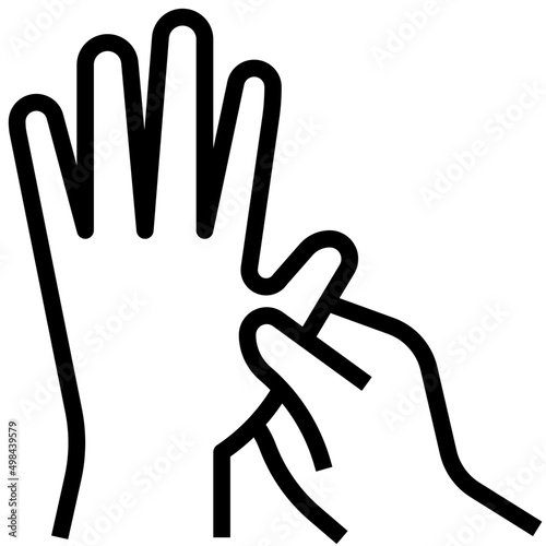 ACUPRESSURE line icon