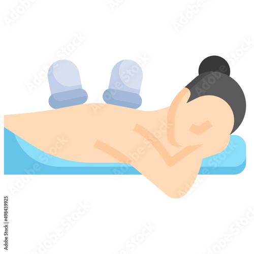 CUPPING THERAPY flat icon
