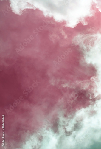 Beautiful calm sky with clouds landscape. Abstract Minimalist wallpaper.