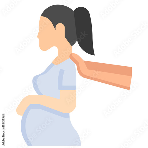 PRENATAL MASSAGE flat icon