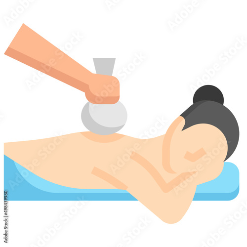 THAI HERB MASSAGE flat icon