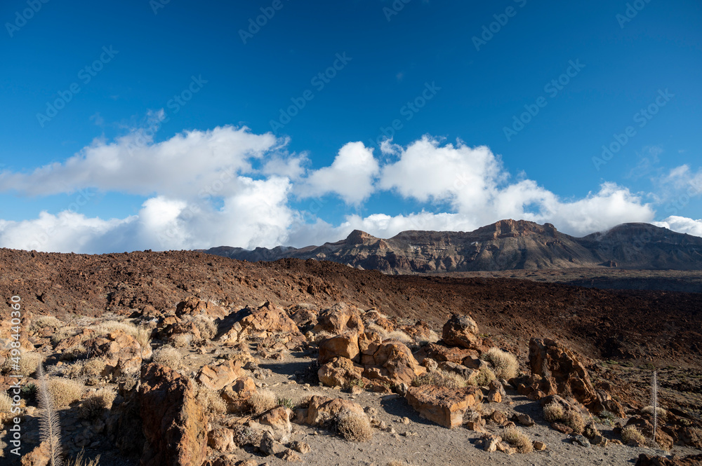 Visiting Teide national park on Tenerife and view on volcanic landscapes, Canary islands, Spain Visiting Teide national park on Tenerife and view on volcanic landscapes, Canary islands, Spain