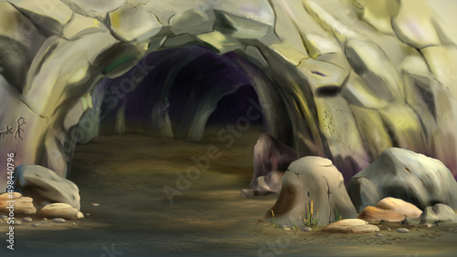 Entrance to the cave of prehistoric man 1
