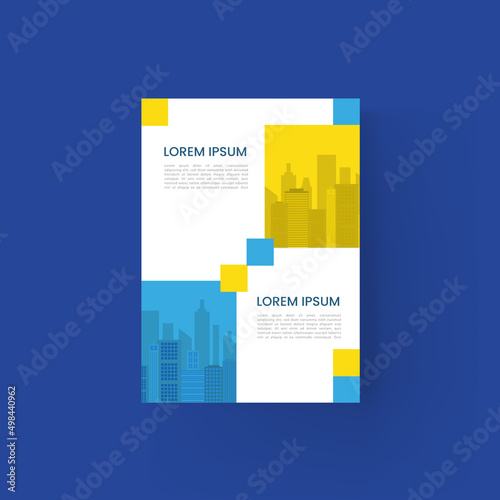 브로슈어 및 북커버 디자인 템플릿 Brochure and book cover design template 