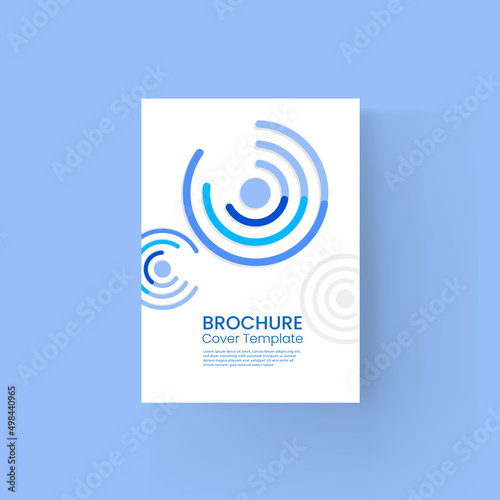 브로슈어 및 북커버 디자인 템플릿 Brochure and book cover design template 