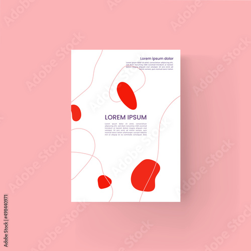 브로슈어 및 북커버 디자인 템플릿 Brochure and book cover design template 
