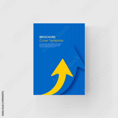 브로슈어 및 북커버 디자인 템플릿 Brochure and book cover design template 