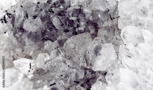 Beautiful crystal magic Agate gem stone. Texture of specimen with scattered natural light effect.