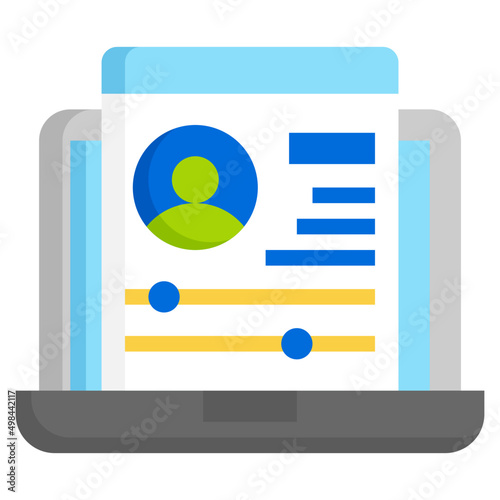 ADMIN PANEL flat icon
