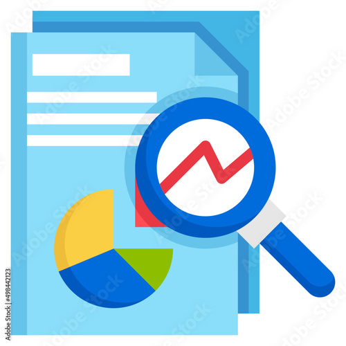 ANALYSIS REPORT flat icon