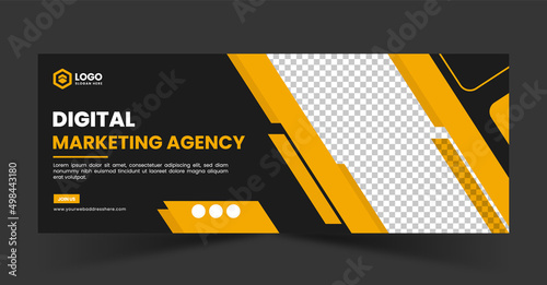 Creative and modern corporate business marketing social media facebook cover, header, banner, and post template design
