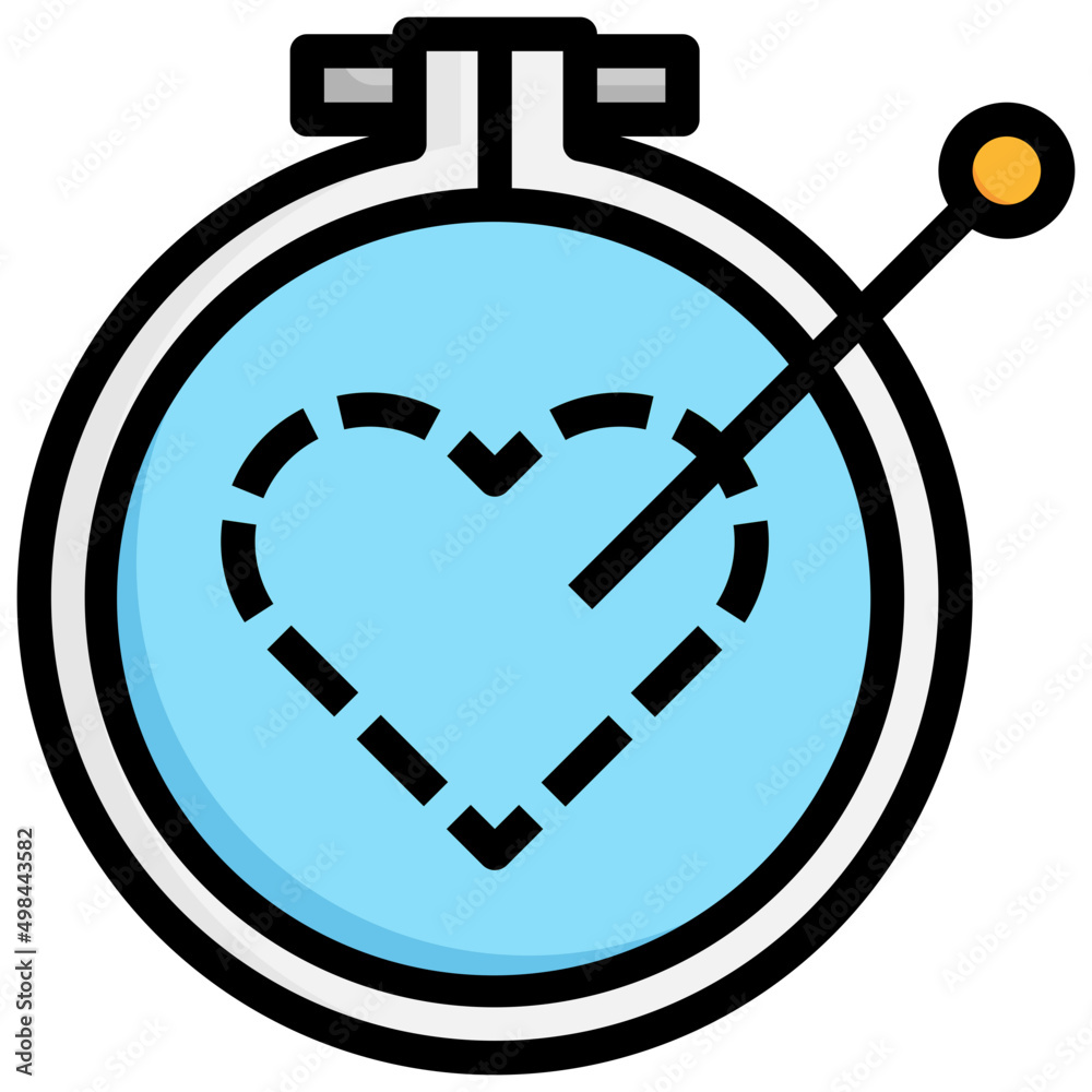 EMBROIDERY Filled Outline