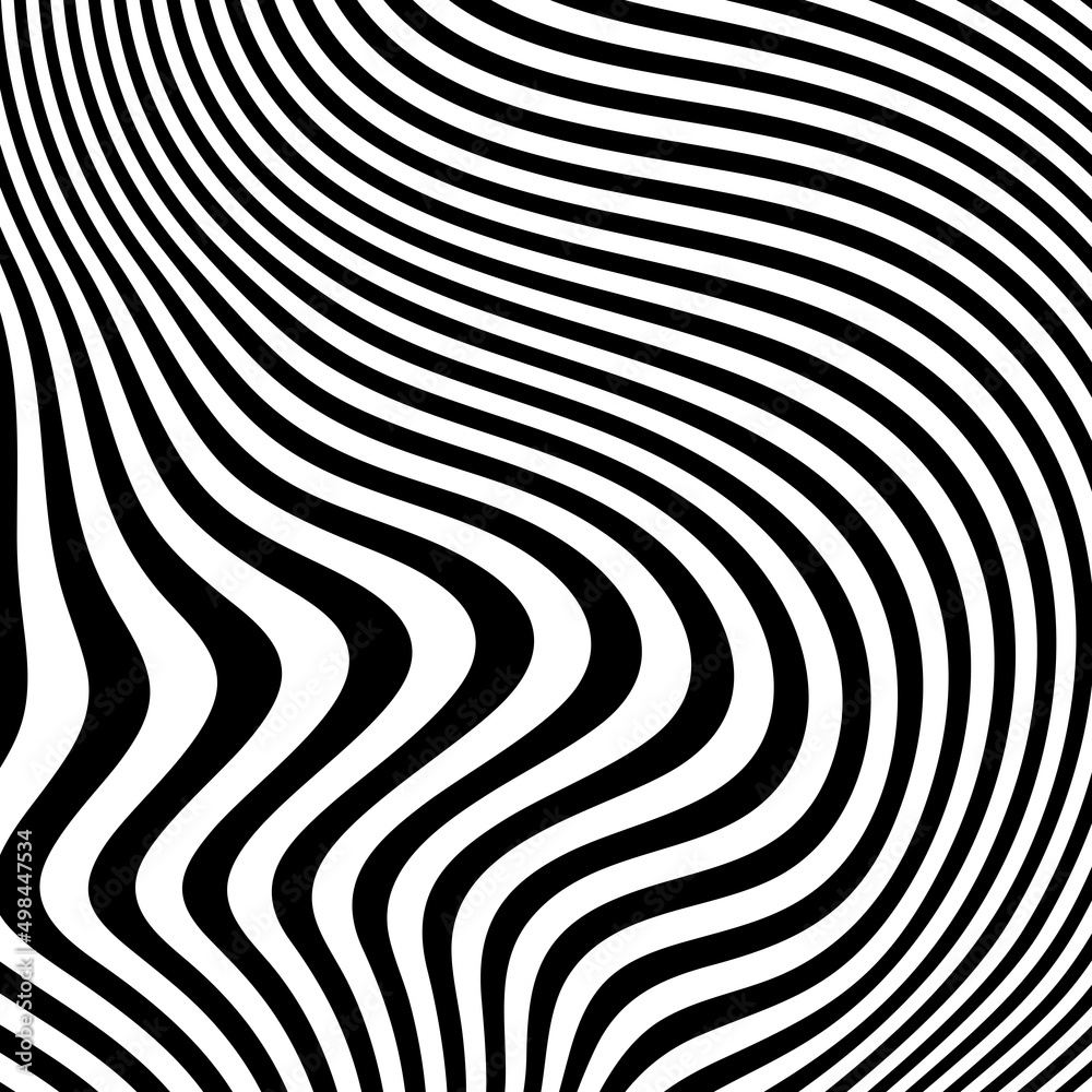 Abstract Black and White Geometric Pattern with Waves. Striped Structural Texture. Raster Illustration.Black and white stripes made in illustrator and rasterized.Stripes pattern for backgrounds. Abstract Black and White Geometric Pattern with Waves. Striped Structural Texture. Raster Illustration.Black and white stripes made in illustrator and rasterized.Stripes pattern for backgrounds.