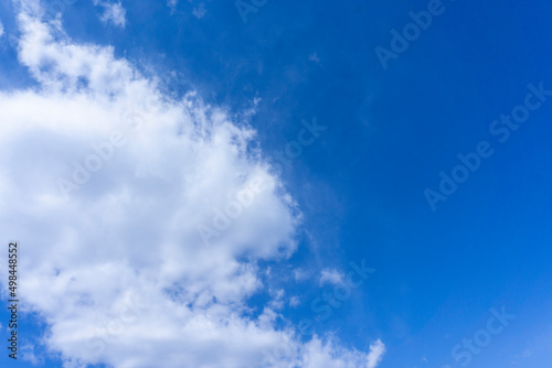 Refreshing blue sky and cloud background material_wide_35