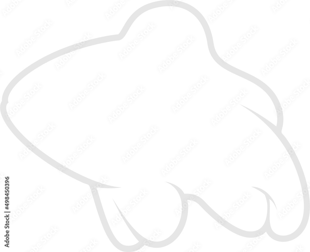 Clownfish Silhouette. Isolated Vector Animal Template for Logo Company, Icon, Symbol etc Clownfish Silhouette. Isolated Vector Animal Template for Logo Company, Icon, Symbol etc