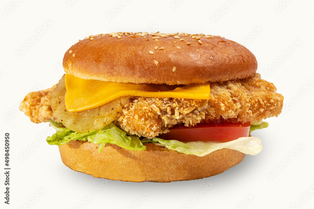delicious burger isolated for menu fast food delicious burger isolated for menu fast food