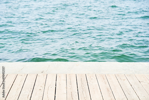 wooden pier on the sea