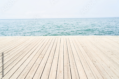 wooden pier on the beach