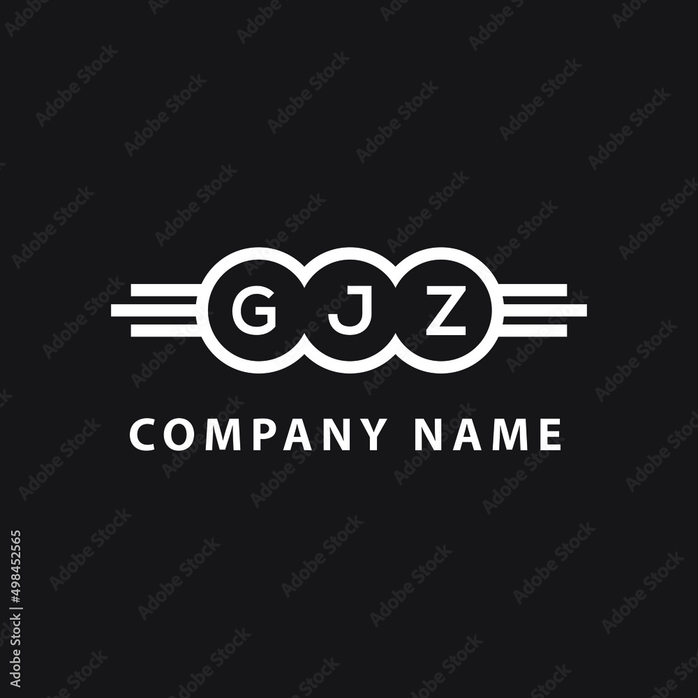 GJZ letter logo design on black background. GJZ creative initials letter logo concept. GJZ letter design. GJZ letter logo design on black background. GJZ creative initials letter logo concept. GJZ letter design.
