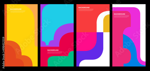 Abstract liquid and fluid abstract shape for brochure design template