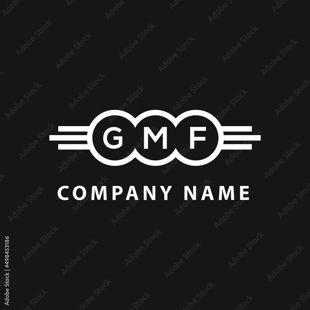 GMF letter logo design on black background. GMF creative circle letter logo concept. GMF letter design. GMF letter logo design on black background. GMF creative circle letter logo concept. GMF letter design.